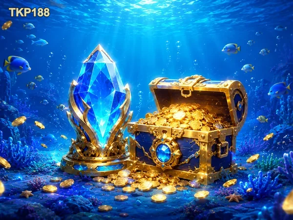 Tampilan permainan Star Fishing dengan tema bawah laut