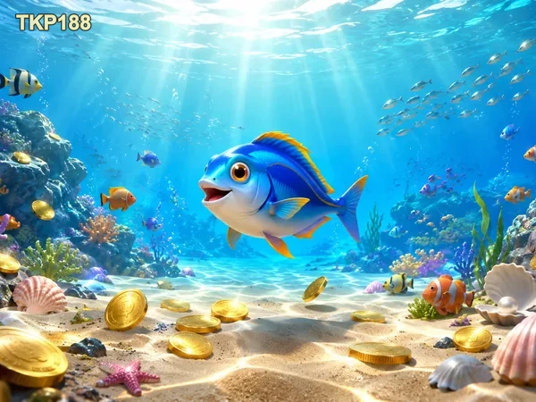 Ilustrasi fitur permainan Star Fishing